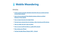 Desktop Screenshot of mobilemeandering.com