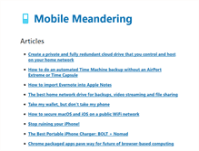 Tablet Screenshot of mobilemeandering.com